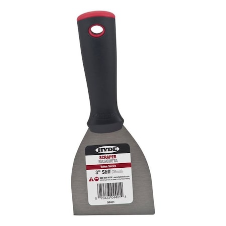 Hyde Hyde Value Series 3 in. W High Carbon Steel Stiff Wall Scraper 04401